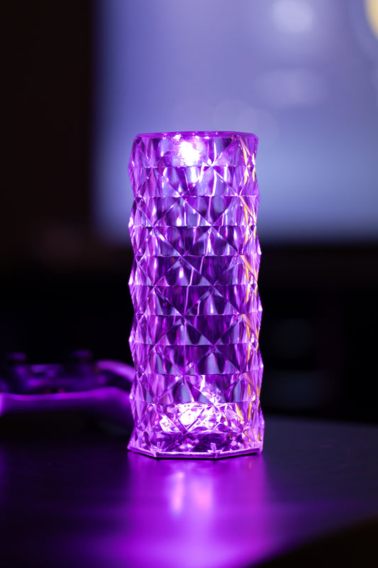 Laddbar Bordslampa - Kristallampa