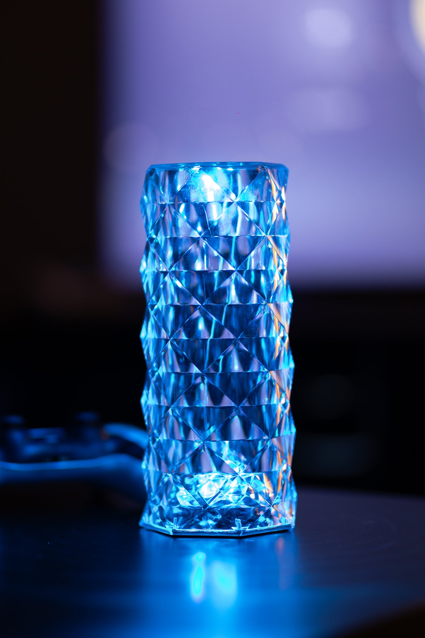 Laddbar Bordslampa - Kristallampa