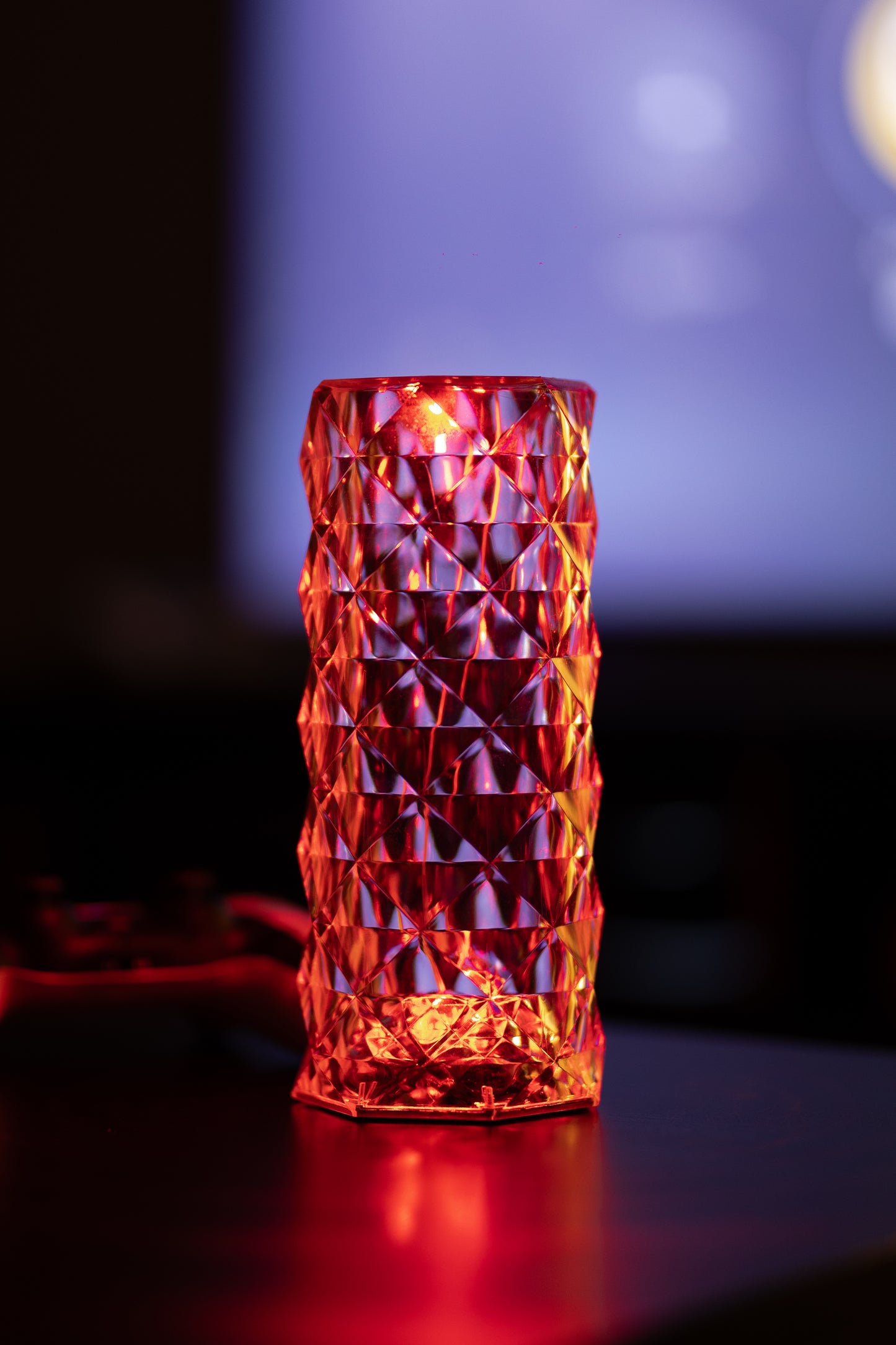Laddbar Bordslampa - Kristallampa