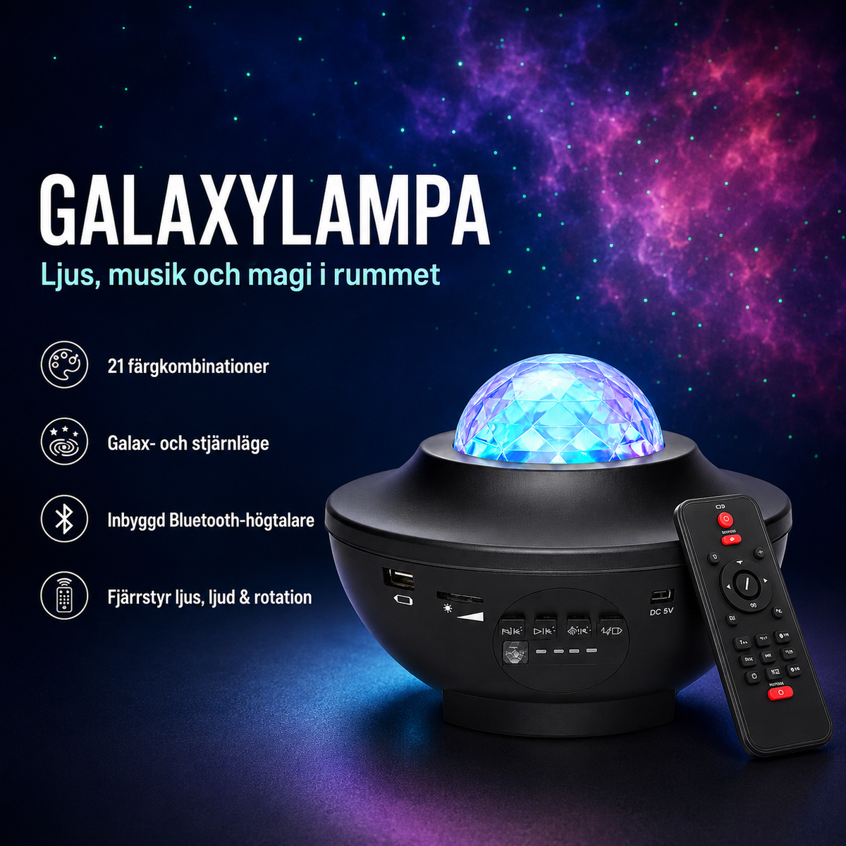 Galaxylampa  – Skapa Magi i Hemmet